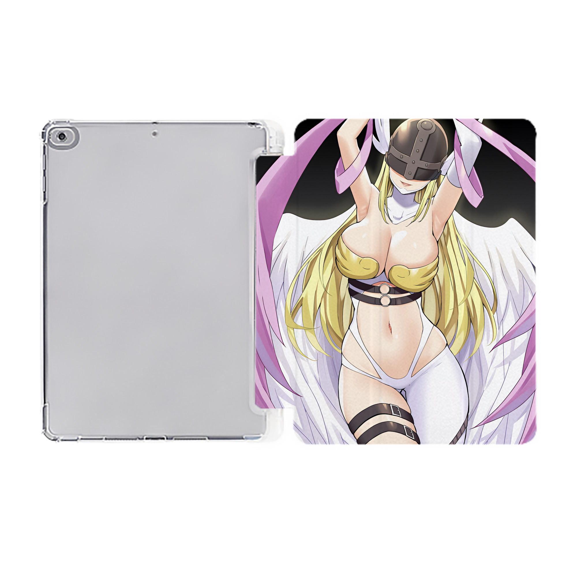 （画像用） Digimon デジタルモンスター/デジモン IPad ケース ペン収納付き 三つ折りスタンド PUレザー×シリコン 対応機種9.5/10.5/10.9インチ